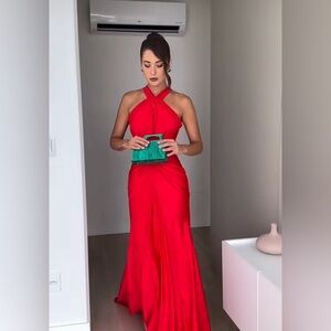 Red gown; new with tag